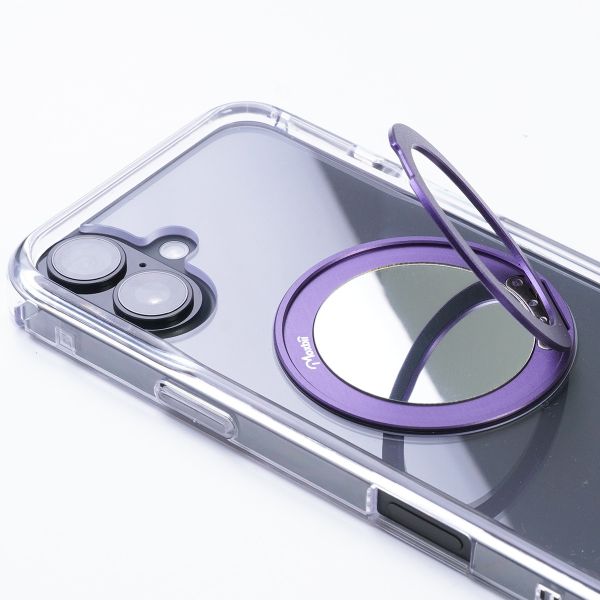 【Mira Winks】Apple iPhone 16 Plus 極空戰甲九代 旋轉磁吸支架+鏡面 iphone 16 Plus手機殼,旋轉支架,旋轉支架手機殼,支架手機殼,鏡面手機殼,鏡子手機殼,磁吸手機殼,16 Pro max手機殼,透明殼,防摔殼,不變黃手機殼,圖拉斯,犀牛盾,UAG,casetify,Devilcase