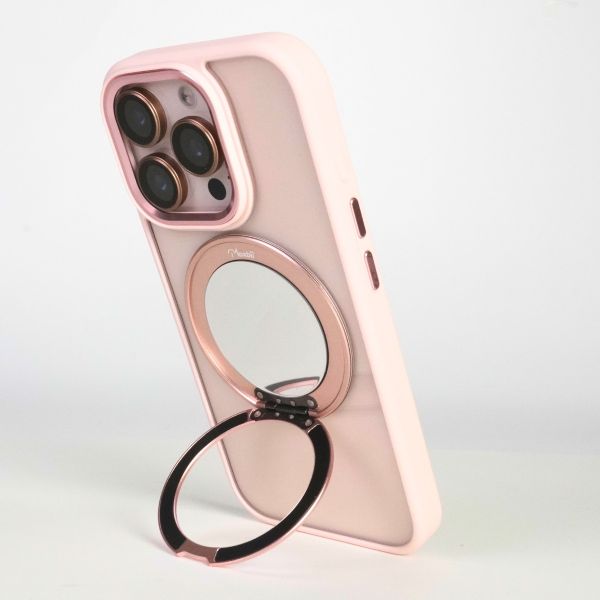 【Mira Winks】YOI系列 Apple iPhone 15 旋轉磁吸支架+鏡面保護殼(無蓋版) iphone15,mira winks,鏡面手機殼,鏡子手機殼,旋轉支架鏡子,旋轉支架手機殼,防摔殼,不變黃手機殼,化妝鏡,casetify,UAG,devilcase,保護殼,moxbii