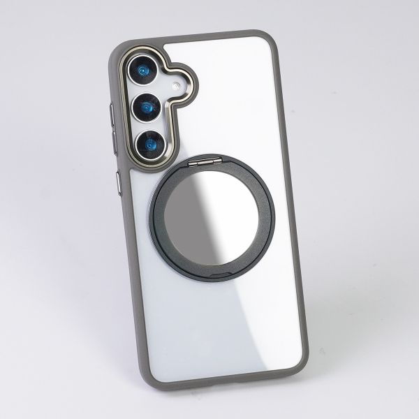 【Mira Winks】YOI系列 Samsung Galaxy S25 旋轉磁吸支架+鏡面保護殼 Galaxy S25,S25旋轉支架手機殼,S25鏡面手機殼,S25磁吸手機殼,S25支架保護殼,三星保護殼,Samsung保護殼,小米保護殼,S25防摔殼,S25透明殼,犀牛盾,UAG,圖拉斯,Devilcase,casetify