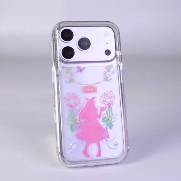 Moxbii經典原創系列 愛麗絲 彩雕防摔殼 愛麗絲夢遊仙境,童話設計,愛麗絲,玫瑰花手機殼,粉色手機殼,夢幻風手機殼,少女系手機殼,手繪風,彩雕手機殼,彩繪手機殼,設計款手機殼,防摔手機殼,極空戰甲,透明殼,casetify,UAG,DEVILCASE