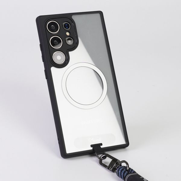 KINO系列 Samsung Galaxy S24 Ultra 磁吸+掛片版 保護殼【Moxbii 嚴選】 Galaxy S24 Ultra,三星保護殼,Samsung保護殼,S24Ultra保護殼,磁吸殼,S24Ultra磁吸殼,S24Ultra掛繩手機殼,手掛掛片,磁吸保護殼,防摔殼,透明殼,犀牛盾,UAG,圖拉斯,Devilcase,casetify