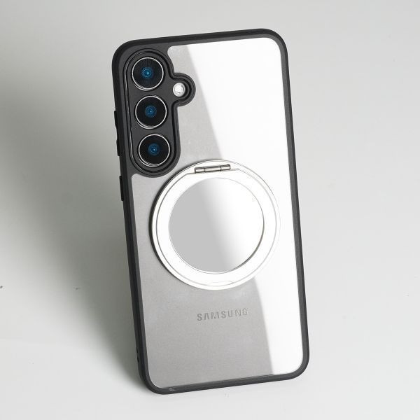 【Mira Winks】KINO系列 Samsung Galaxy A36 5G 旋轉磁吸支架+鏡面保護殼 Galaxy A36 5G,A36旋轉支架手機殼,A36磁吸手機殼,A36支架保護殼,A36鏡面保護殼,三星保護殼,Samsung保護殼,A36防摔殼,A36透明殼,犀牛盾,UAG,圖拉斯,Devilcase,casetify