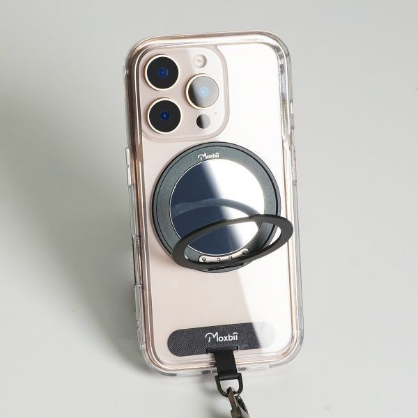 【Mira Winks】Apple iPhone 14 Plus 極空戰甲六代 旋轉磁吸支架+掛片 鏡面版 iphone 14 Plus 手機殼,旋轉支架,旋轉支架手機殼,鏡面手機殼,支架手機殼,磁吸手機殼,掛繩手機殼,手機墊片,iphone15手機殼,透明殼,防摔殼,不變黃手機殼,圖拉斯,犀牛盾,UAG,casetify,Devilcase
