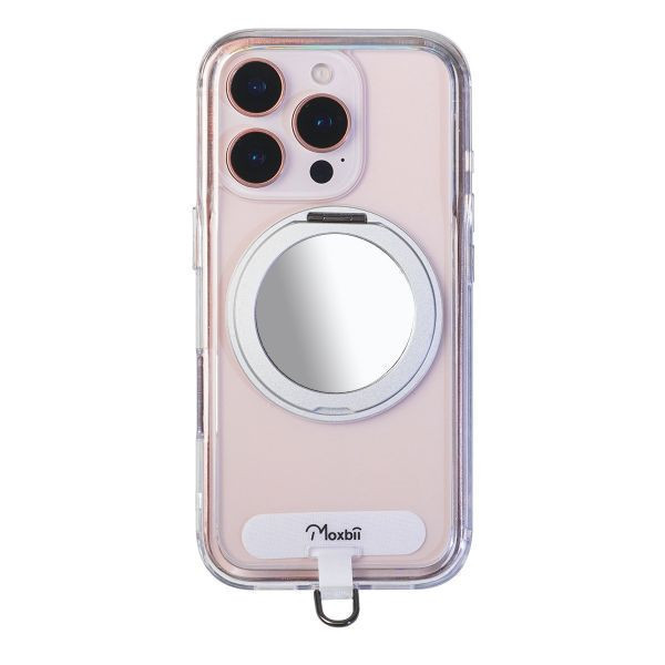 【Mira Winks】Apple iPhone 14 Plus 極空戰甲六代 旋轉磁吸支架+掛片 鏡面版 iphone 14 Plus 手機殼,旋轉支架,旋轉支架手機殼,鏡面手機殼,支架手機殼,磁吸手機殼,掛繩手機殼,手機墊片,iphone15手機殼,透明殼,防摔殼,不變黃手機殼,圖拉斯,犀牛盾,UAG,casetify,Devilcase