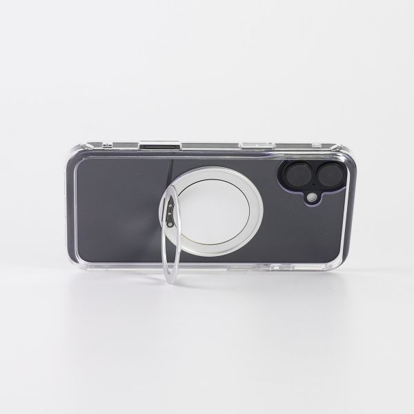 【Mira Winks】Apple iPhone 16 Plus 極空戰甲九代 旋轉磁吸支架+鏡面 iphone 16 Plus手機殼,旋轉支架,旋轉支架手機殼,支架手機殼,鏡面手機殼,鏡子手機殼,磁吸手機殼,16 Pro max手機殼,透明殼,防摔殼,不變黃手機殼,圖拉斯,犀牛盾,UAG,casetify,Devilcase