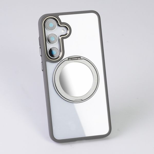 【Mira Winks】YOI系列 Samsung Galaxy S25 旋轉磁吸支架+鏡面保護殼 Galaxy S25,S25旋轉支架手機殼,S25鏡面手機殼,S25磁吸手機殼,S25支架保護殼,三星保護殼,Samsung保護殼,小米保護殼,S25防摔殼,S25透明殼,犀牛盾,UAG,圖拉斯,Devilcase,casetify