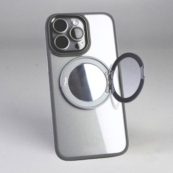 【Mira Winks】YOI系列 Apple iPhone 15 Pro 旋轉磁吸支架+鏡面保護殼(無蓋版) iphone15 Pro,mira winks,鏡面手機殼,鏡子手機殼,旋轉支架鏡子,旋轉支架手機殼,防摔殼,不變黃手機殼,化妝鏡,casetify,UAG,devilcase,保護殼,moxbii