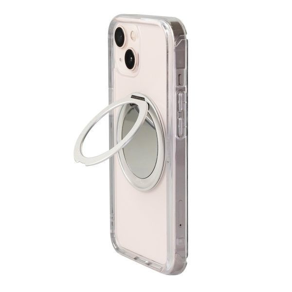 【Mira Winks】Apple iPhone 15 Plus 極空戰甲六代 旋轉磁吸支架+鏡面(無蓋版) iphone 15 Plus手機殼,Mira Winks,旋轉支架,旋轉支架手機殼,支架手機殼,鏡面手機殼,鏡子手機殼,磁吸手機殼,化妝鏡,旋鏡殼,透明殼,防摔殼,不變黃手機殼,圖拉斯,犀牛盾,UAG,casetify,Devilcase