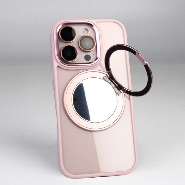 【Mira Winks】YOI系列 Apple iPhone 16 Pro 旋轉磁吸支架+鏡面保護殼(無蓋版) iphone16 Pro,mira winks,鏡面手機殼,鏡子手機殼,旋轉支架鏡子,旋轉支架手機殼,防摔殼,不變黃手機殼,化妝鏡,casetify,UAG,devilcase,保護殼,moxbii