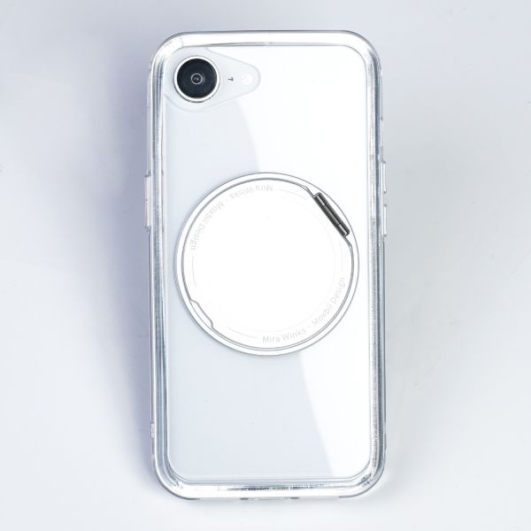 【Mira Winks】Apple iPhone 16e 極空戰甲六代 旋轉磁吸支架+鏡面(掀蓋版) iphone 16e手機殼,16e旋轉支架,16e旋轉支架手機殼,16e支架手機殼,16e鏡面手機殼,16e鏡子手機殼,16e磁吸手機殼,16e透明殼,16e防摔殼,不變黃手機殼,圖拉斯,犀牛盾,UAG,casetify,Devilcase