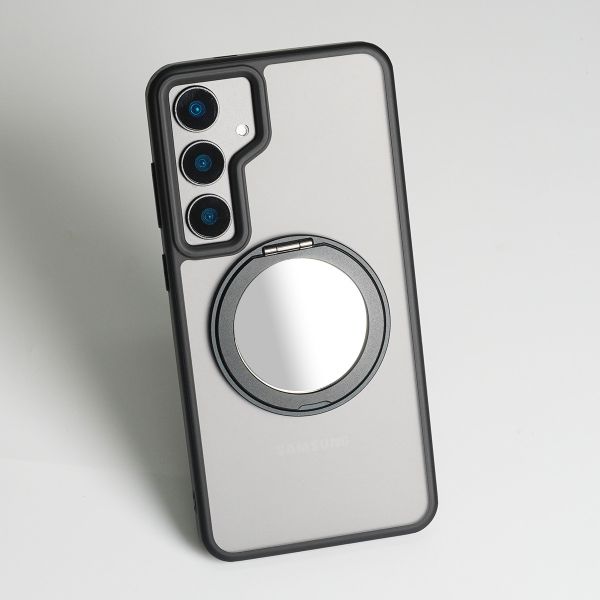 【Mira Winks】MATTO系列 Samsung Galaxy S24 FE 旋轉磁吸支架+鏡面保護殼 Galaxy S24 FE,旋轉支架手機殼,霧面手機殼,磁吸手機殼,支架保護殼,鏡面保護殼,三星保護殼,Samsung保護殼,小米保護殼,oppo保護殼,google保護殼,vivo保護殼,asus保護殼,realme保護殼,防摔殼,透明殼,犀牛盾,UAG,圖拉斯,Devilcase,casetify