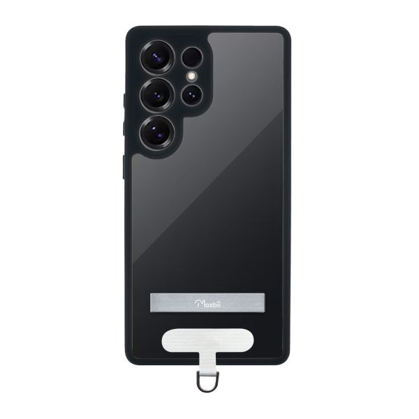 KINO系列 Samsung Galaxy S25 Ultra 支架+掛片保護殼 【Moxbii 嚴選】 Galaxy S25 Ultra,S25U支架保護殼,S25U掛繩手機殼,三星保護殼,Samsung保護殼,S25U保護殼,S25U防摔殼,S25U透明殼,防摔殼,透明殼,犀牛盾,UAG,圖拉斯,Devilcase,casetify