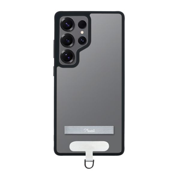 MATTO系列 Samsung Galaxy S25 Ultra 支架+掛片保護殼 【Moxbii 嚴選】 Galaxy S25 Ultra,S25U支架保護殼,S25U掛繩手機殼,三星保護殼,Samsung保護殼,S25U防摔殼,S25U透明殼,犀牛盾,UAG,圖拉斯,Devilcase,casetify