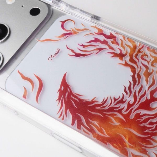 Moxbii經典原創系列 燁舞 彩雕防摔殼 不死鳥,鳳凰,神獸圖騰,手繪風,彩雕手機殼,彩繪手機殼,設計款手機殼,防摔手機殼,極空戰甲,透明殼,casetify,UAG,DEVILCASE