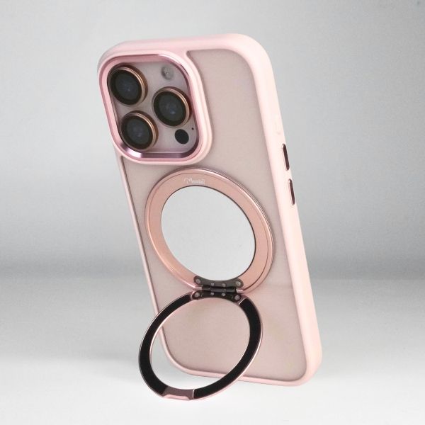 【Mira Winks】YOI系列 Apple iPhone 16 Pro 旋轉磁吸支架+鏡面保護殼(無蓋版) iphone16 Pro,mira winks,鏡面手機殼,鏡子手機殼,旋轉支架鏡子,旋轉支架手機殼,防摔殼,不變黃手機殼,化妝鏡,casetify,UAG,devilcase,保護殼,moxbii