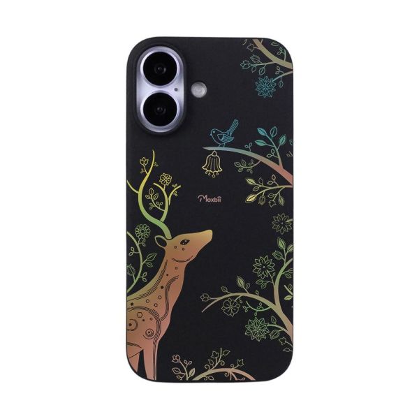 Moxbii經典原創系列 麓願 彩雕防摔殼 麋鹿,森林系,鹿手機殼,文青風,插畫手機殼,彩雕手機殼,彩繪手機殼,設計款手機殼,防摔手機殼,極空戰甲,透明殼,casetify,UAG,DEVILCASE