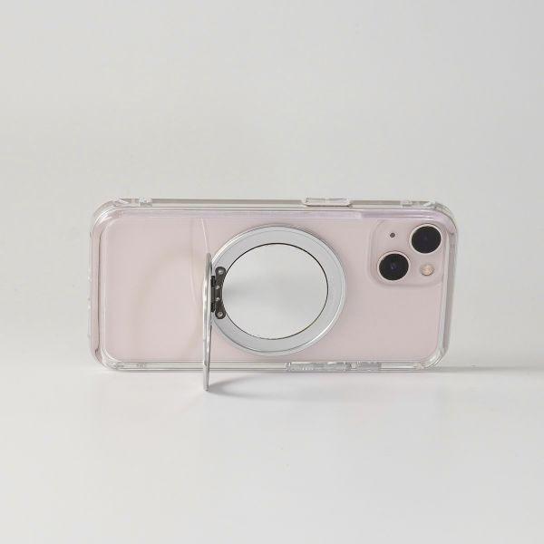 【Mira Winks】Apple iPhone 14 Pro 極空戰甲 旋轉磁吸支架+鏡面(無蓋版) 專用背板 iphone 15 Plus手機殼,旋轉支架,旋轉支架手機殼,支架手機殼,磁吸手機殼,鏡面手機殼,手機墊片,iphone15 plus手機殼,透明殼,防摔殼,不變黃手機殼,圖拉斯,犀牛盾,UAG,casetify,Devilcase