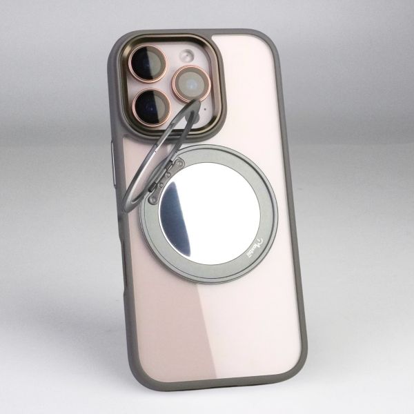 【Mira Winks】YOI系列 Apple iPhone 16 Pro 旋轉磁吸支架+鏡面保護殼(無蓋版) iphone16 Pro,mira winks,鏡面手機殼,鏡子手機殼,旋轉支架鏡子,旋轉支架手機殼,防摔殼,不變黃手機殼,化妝鏡,casetify,UAG,devilcase,保護殼,moxbii