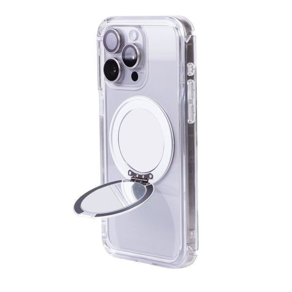 【Mira Winks】Apple iPhone 15 Pro 極空戰甲八代 旋轉磁吸支架+鏡面(掀蓋版) iphone 15 Pro手機殼,15 Pro旋轉支架,15 Pro旋轉支架手機殼,15 Pro支架手機殼,15 Pro鏡面手機殼,15 Pro鏡子手機殼,15 Pro磁吸手機殼,15 Pro透明殼,15 Pro防摔殼,不變黃手機殼,圖拉斯,犀牛盾,UAG,casetify,Devilcase