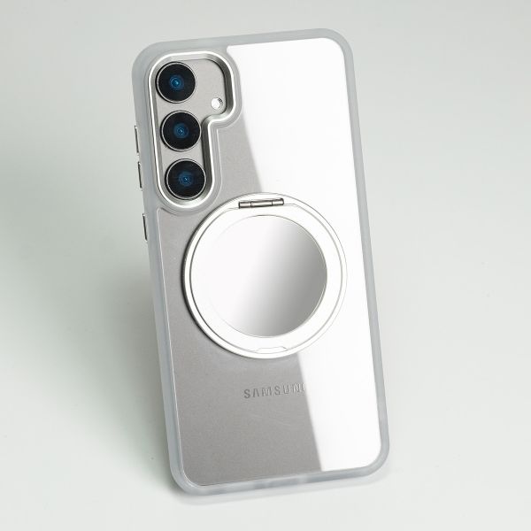 【Mira Winks】YOI系列 Samsung Galaxy S24 旋轉磁吸支架+鏡面保護殼 Galaxy S24,旋轉支架手機殼,鏡面手機殼,磁吸手機殼,支架保護殼,三星保護殼,Samsung保護殼,小米保護殼,防摔殼,透明殼,犀牛盾,UAG,圖拉斯,Devilcase,casetify