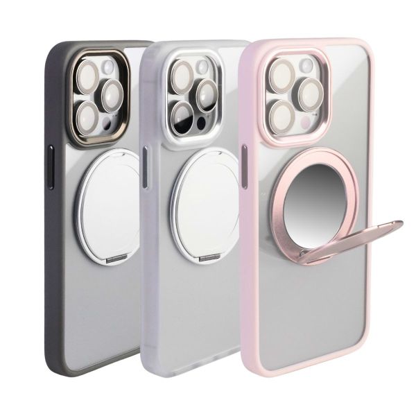 【Mira Winks】YOI系列 Apple iPhone 15 Pro 旋轉磁吸支架+鏡面保護殼(掀蓋版) 鏡面手機殼,化妝鏡手機殼,鏡子手機殼,iPhone 15 pro,15 pro旋轉支架手機殼,15 pro鏡面手機殼,15 pro磁吸手機殼,15 pro支架保護殼,15 pro掛繩殼,保護殼,iphone保護殼,15 pro防摔殼,15 pro透明殼,犀牛盾,UAG,圖拉斯,Devilcase,casetify