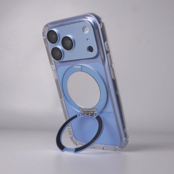 【Mira Winks】Apple iPhone 18 Pro 極空戰甲九代 旋轉磁吸支架+鏡面(無蓋版) iphone 18 Pro手機殼,Mira Winks,18pro旋轉支架,18pro旋轉支架手機殼,18pro支架手機殼,18pro鏡面手機殼,18pro鏡子手機殼,18pro磁吸手機殼,化妝鏡,旋鏡殼,18pro透明殼,18pro防摔殼,不變黃手機殼,圖拉斯,犀牛盾,UAG,casetify,Devilcase