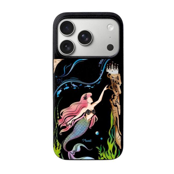 Moxbii經典原創系列 藍海之戀 彩雕防摔殼 美人魚,人魚公主,海洋風,童話風,珍珠美人魚,小美人魚,彩雕手機殼,彩繪手機殼,設計款手機殼,防摔手機殼,極空戰甲,透明殼,casetify,UAG,DEVILCASE