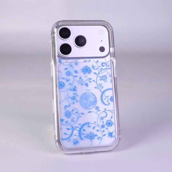Moxbii經典原創系列 青花瓷 彩雕防摔殼 青花瓷,東方風,古典風,藝術美學,花卉手機殼,彩雕手機殼,彩繪手機殼,設計款手機殼,防摔手機殼,極空戰甲,透明殼,casetify,UAG,DEVILCASE