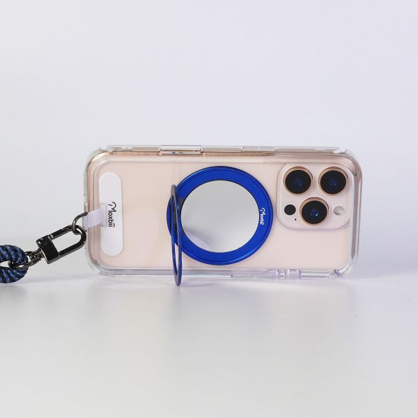 【Mira Winks】Apple iPhone 14 Plus 極空戰甲六代 旋轉磁吸支架+掛片 鏡面版 iphone 14 Plus 手機殼,旋轉支架,旋轉支架手機殼,鏡面手機殼,支架手機殼,磁吸手機殼,掛繩手機殼,手機墊片,iphone15手機殼,透明殼,防摔殼,不變黃手機殼,圖拉斯,犀牛盾,UAG,casetify,Devilcase