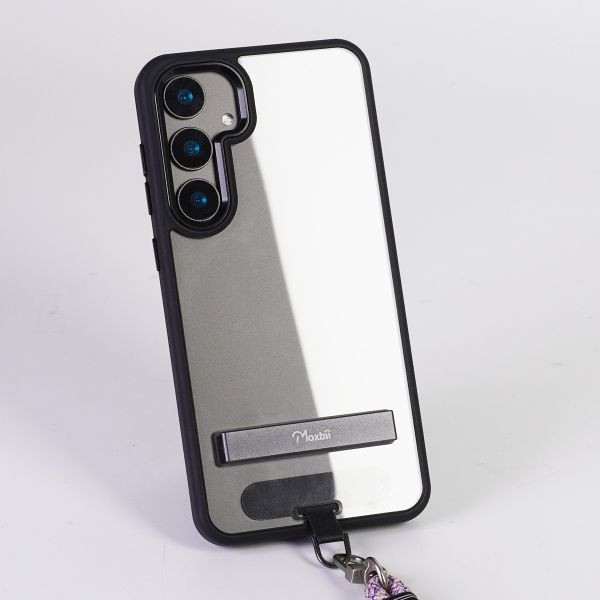 YOI系列 Samsung Galaxy S25+ 支架+掛片保護殼【Moxbii 嚴選】 Galaxy S25,S25支架手機殼,S25掛繩保護殼,三星保護殼,Samsung保護殼,S25防摔殼,S25透明殼,犀牛盾,UAG,圖拉斯,Devilcase,casetify