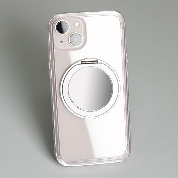 Apple iPhone 15 Plus 極空戰甲六代 旋轉磁吸支架+鏡面 專用背板 iphone 15 Plus手機殼,旋轉支架,旋轉支架手機殼,支架手機殼,磁吸手機殼,鏡面手機殼,手機墊片,iphone15 plus手機殼,透明殼,防摔殼,不變黃手機殼,圖拉斯,犀牛盾,UAG,casetify,Devilcase
