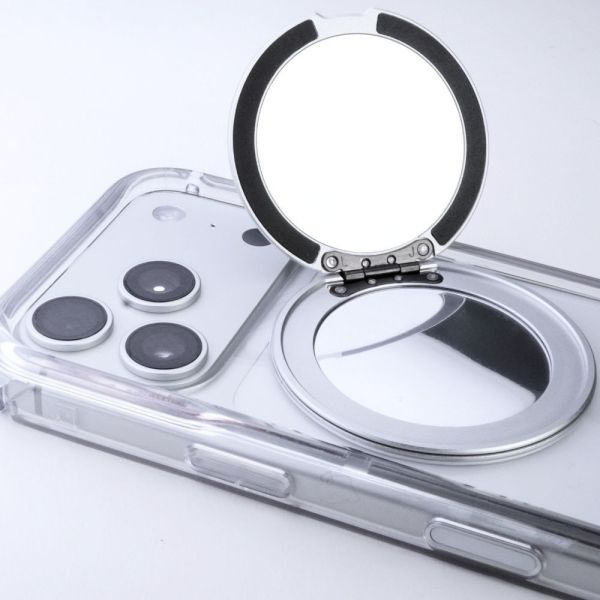 【Mira Winks】Apple iPhone 17 Pro 極空戰甲 旋轉磁吸支架+鏡面(掀蓋版) iphone 17 pro手機殼,17 pro旋轉支架,17 pro旋轉支架手機殼,17 pro支架手機殼,17 pro鏡面手機殼,17 pro鏡子手機殼,17 pro磁吸手機殼,17 pro透明殼,17 pro防摔殼,不變黃手機殼,圖拉斯,犀牛盾,UAG,casetify,Devilcase