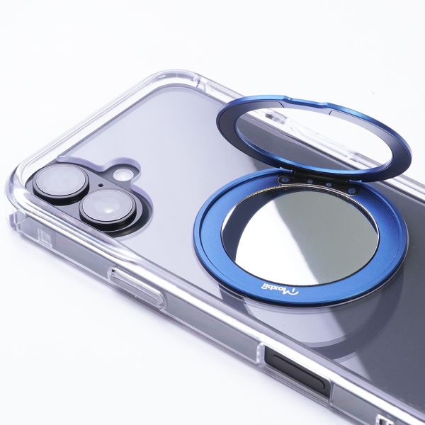【Mira Winks】Apple iPhone 16 Plus 極空戰甲九代 旋轉磁吸支架+鏡面 iphone 16 Plus手機殼,旋轉支架,旋轉支架手機殼,支架手機殼,鏡面手機殼,鏡子手機殼,磁吸手機殼,16 Pro max手機殼,透明殼,防摔殼,不變黃手機殼,圖拉斯,犀牛盾,UAG,casetify,Devilcase