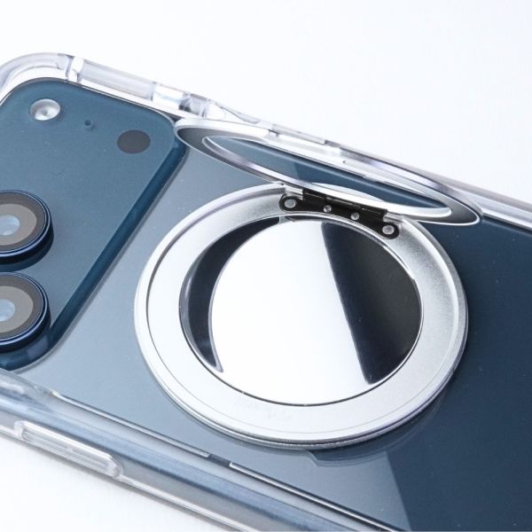 【Mira Winks】Apple iPhone 17 Pro Max 極空戰甲 旋轉磁吸支架+鏡面(無蓋版) iphone 17 pro max手機殼,Mira Winks,17pro max旋轉支架,17pro max旋轉支架手機殼,17pro max支架手機殼,17pro max鏡面手機殼,17pro max鏡子手機殼,17pro max磁吸手機殼,化妝鏡,旋鏡殼,17pro max透明殼,17pro max防摔殼,不變黃手機殼,圖拉斯,犀牛盾,UAG,casetify,Devilcase