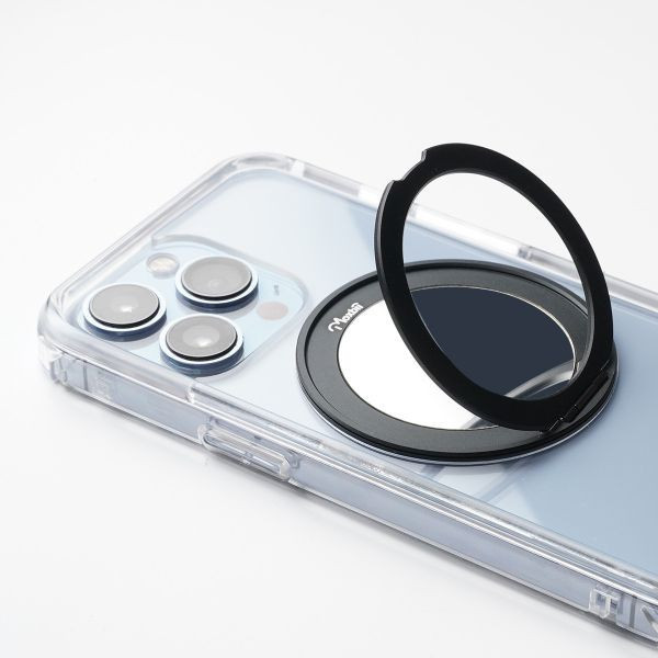 【Mira Winks】Apple iPhone 13 Pro Max 極空戰甲六代 旋轉磁吸支架+鏡面(無蓋版) iphone 13 Pro Max手機殼,Mira Winks,旋轉支架,旋轉支架手機殼,支架手機殼,鏡面手機殼,鏡子手機殼,磁吸手機殼,化妝鏡,旋鏡殼,透明殼,防摔殼,不變黃手機殼,圖拉斯,犀牛盾,UAG,casetify,Devilcase