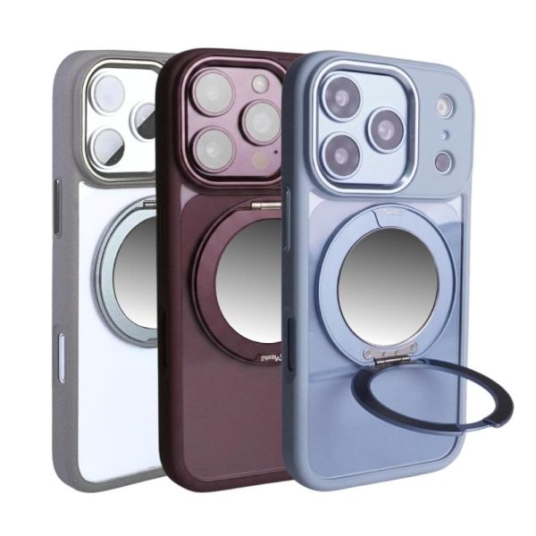 【Mira Winks】YOI系列 Apple iPhone 18 Pro 旋轉磁吸支架+鏡面保護殼(無蓋版) iphone18Pro,mira winks,iphone18Pro鏡面手機殼,iphone18Pro鏡子手機殼,iphone18Pro旋轉支架鏡子,iphone18Pro旋轉支架手機殼,iphone18Pro防摔殼,iphone18Pro不變黃手機殼,化妝鏡,casetify,UAG,devilcase,保護殼,moxbii
