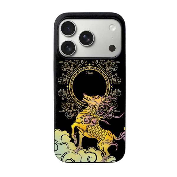 Moxbii經典原創系列 昊玥 彩雕防摔殼 麒麟手機殼,神獸手機殼,東方風,古風設計,插畫手機殼,彩雕手機殼,彩繪手機殼,設計款手機殼,防摔手機殼,極空戰甲,透明殼,casetify,UAG,DEVILCASE