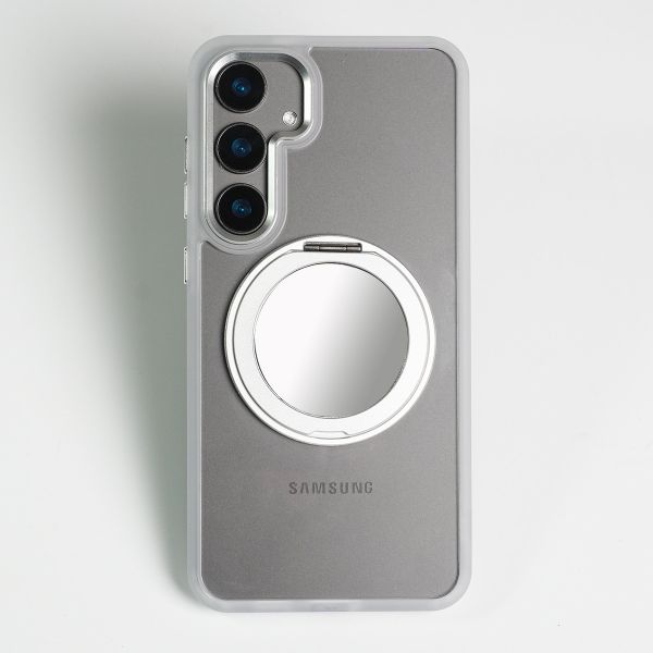 【Mira Winks】YOI系列 Samsung Galaxy S24 旋轉磁吸支架+鏡面保護殼 Galaxy S24,旋轉支架手機殼,鏡面手機殼,磁吸手機殼,支架保護殼,三星保護殼,Samsung保護殼,小米保護殼,防摔殼,透明殼,犀牛盾,UAG,圖拉斯,Devilcase,casetify