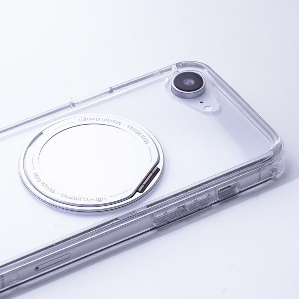 【Mira Winks】Apple iPhone 16e 極空戰甲六代 旋轉磁吸支架+鏡面(掀蓋版) iphone 16e手機殼,16e旋轉支架,16e旋轉支架手機殼,16e支架手機殼,16e鏡面手機殼,16e鏡子手機殼,16e磁吸手機殼,16e透明殼,16e防摔殼,不變黃手機殼,圖拉斯,犀牛盾,UAG,casetify,Devilcase