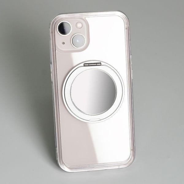 【Mira Winks】Apple iPhone 14 Pro 極空戰甲 旋轉磁吸支架+鏡面(無蓋版) 專用背板 iphone 15 Plus手機殼,旋轉支架,旋轉支架手機殼,支架手機殼,磁吸手機殼,鏡面手機殼,手機墊片,iphone15 plus手機殼,透明殼,防摔殼,不變黃手機殼,圖拉斯,犀牛盾,UAG,casetify,Devilcase