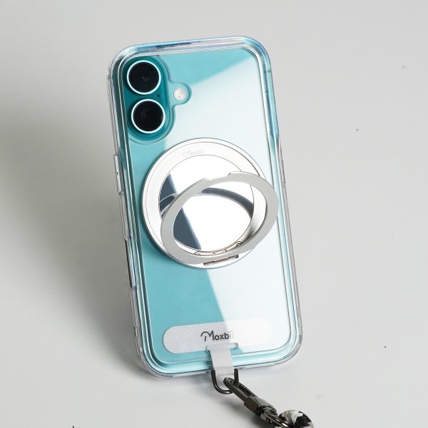 【Mira Winks】Apple iPhone 16 極空戰甲九代 旋轉磁吸支架+掛片 鏡面版 iphone 16 手機殼,旋轉支架,旋轉支架手機殼,鏡面手機殼,支架手機殼,磁吸手機殼,掛繩手機殼,手機墊片,iphone15手機殼,透明殼,防摔殼,不變黃手機殼,圖拉斯,犀牛盾,UAG,casetify,Devilcase