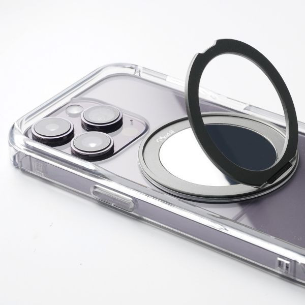 【Mira Winks】Apple iPhone 14 Pro 極空戰甲七代 旋轉磁吸支架+鏡面 iphone 14 Pro 手機殼,旋轉支架,旋轉支架手機殼,支架手機殼,鏡面手機殼,鏡子手機殼,磁吸手機殼,16 Pro max手機殼,透明殼,防摔殼,不變黃手機殼,圖拉斯,犀牛盾,UAG,casetify,Devilcase