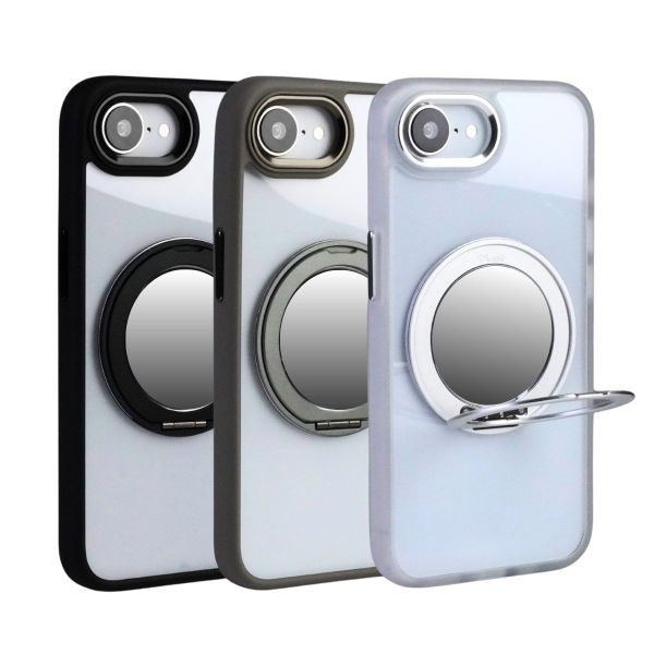 【Mira Winks】YOI系列 Apple iPhone 16e 旋轉磁吸支架+鏡面保護殼(無蓋版) iphone16e,mira winks,鏡面手機殼,鏡子手機殼,旋轉支架鏡子,旋轉支架手機殼,防摔殼,不變黃手機殼,化妝鏡,casetify,UAG,devilcase,保護殼,moxbii