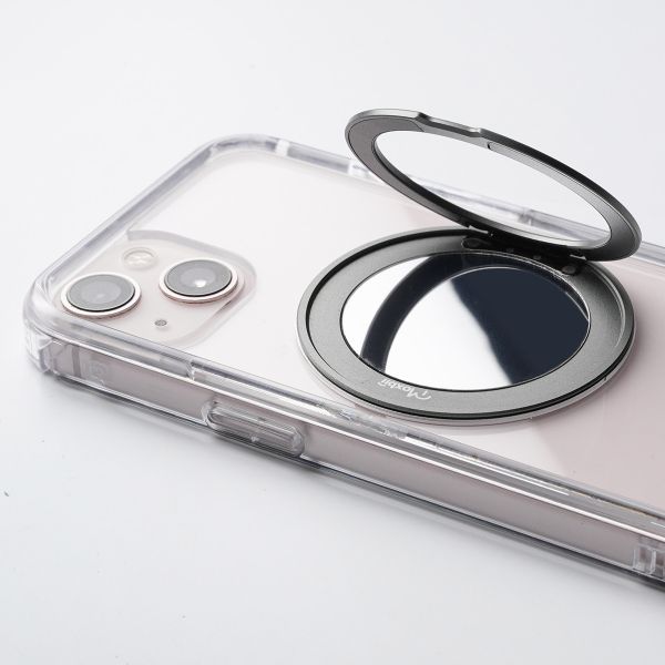 Apple iPhone 15 Plus 極空戰甲六代 旋轉磁吸支架+鏡面 專用背板 iphone 15 Plus手機殼,旋轉支架,旋轉支架手機殼,支架手機殼,磁吸手機殼,鏡面手機殼,手機墊片,iphone15 plus手機殼,透明殼,防摔殼,不變黃手機殼,圖拉斯,犀牛盾,UAG,casetify,Devilcase