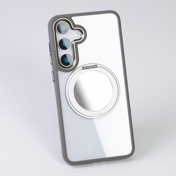 【Mira Winks】YOI系列 Samsung Galaxy S25 旋轉磁吸支架+鏡面保護殼 Galaxy S25,S25旋轉支架手機殼,S25鏡面手機殼,S25磁吸手機殼,S25支架保護殼,三星保護殼,Samsung保護殼,小米保護殼,S25防摔殼,S25透明殼,犀牛盾,UAG,圖拉斯,Devilcase,casetify