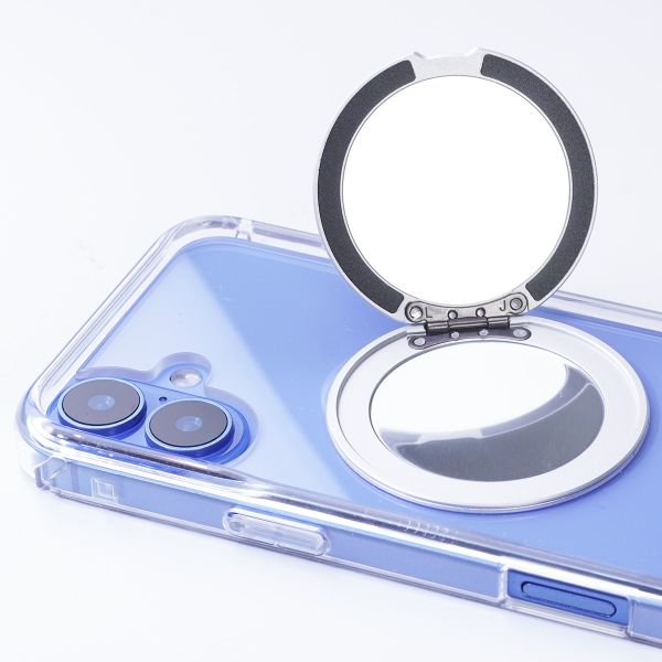 【Mira Winks】Apple iPhone 16 Plus 極空戰甲九代 旋轉磁吸支架+鏡面(掀蓋版) iphone 16 Plus手機殼,16 Plus旋轉支架,16 Plus旋轉支架手機殼,16 Plus支架手機殼,16 Plus鏡面手機殼,16 Plus鏡子手機殼,16 Plus磁吸手機殼,16 Plus透明殼,16 Plus防摔殼,不變黃手機殼,圖拉斯,犀牛盾,UAG,casetify,Devilcase