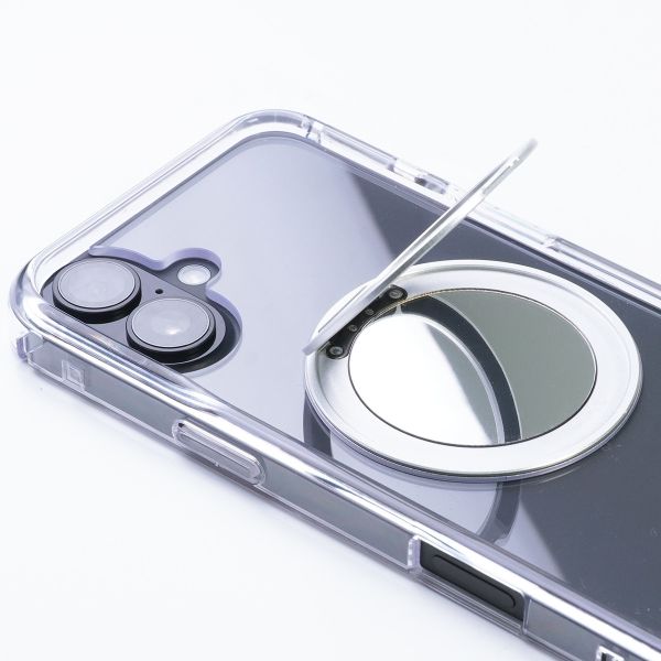 【Mira Winks】Apple iPhone 16 Plus 極空戰甲九代 旋轉磁吸支架+鏡面 iphone 16 Plus手機殼,旋轉支架,旋轉支架手機殼,支架手機殼,鏡面手機殼,鏡子手機殼,磁吸手機殼,16 Pro max手機殼,透明殼,防摔殼,不變黃手機殼,圖拉斯,犀牛盾,UAG,casetify,Devilcase