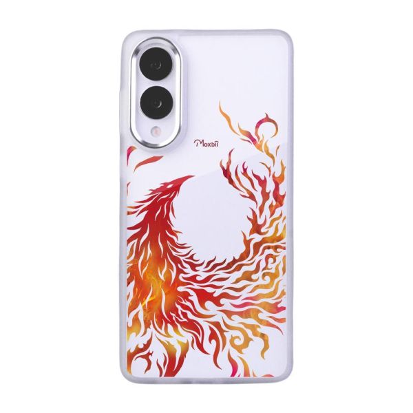 Moxbii經典原創系列 燁舞 彩雕防摔殼 不死鳥,鳳凰,神獸圖騰,手繪風,彩雕手機殼,彩繪手機殼,設計款手機殼,防摔手機殼,極空戰甲,透明殼,casetify,UAG,DEVILCASE
