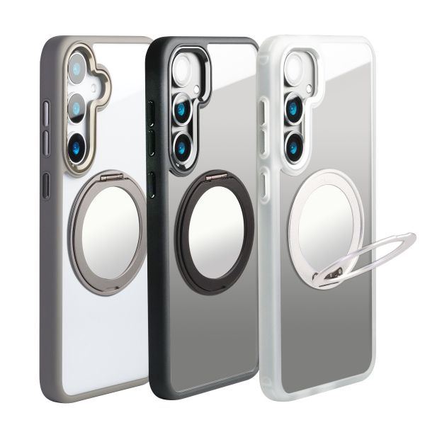 【Mira Winks】YOI系列 Samsung Galaxy S25 旋轉磁吸支架+鏡面保護殼 Galaxy S25,S25旋轉支架手機殼,S25鏡面手機殼,S25磁吸手機殼,S25支架保護殼,三星保護殼,Samsung保護殼,小米保護殼,S25防摔殼,S25透明殼,犀牛盾,UAG,圖拉斯,Devilcase,casetify