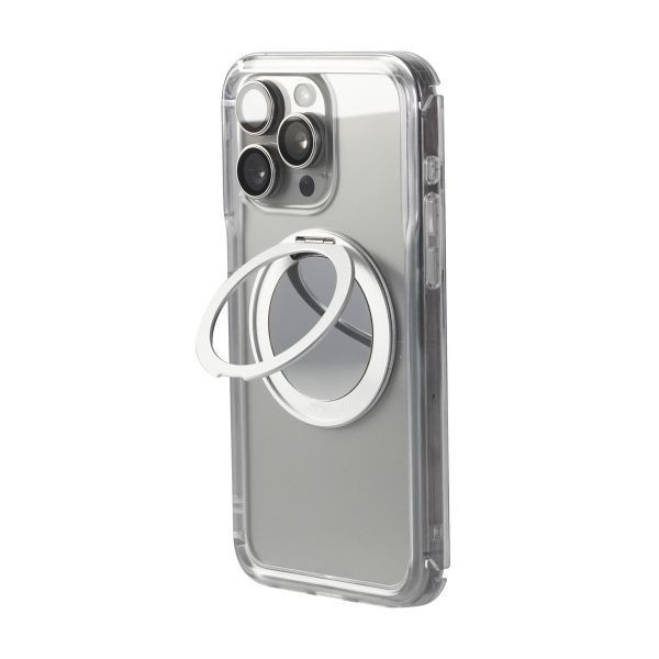 【Mira Winks】Apple iPhone 15 Pro Max 極空戰甲八代 旋轉磁吸支架+鏡面(無蓋版) iphone 15 Pro Max手機殼,Mira Winks,旋轉支架,旋轉支架手機殼,支架手機殼,鏡面手機殼,鏡子手機殼,磁吸手機殼,化妝鏡,旋鏡殼,透明殼,防摔殼,不變黃手機殼,圖拉斯,犀牛盾,UAG,casetify,Devilcase